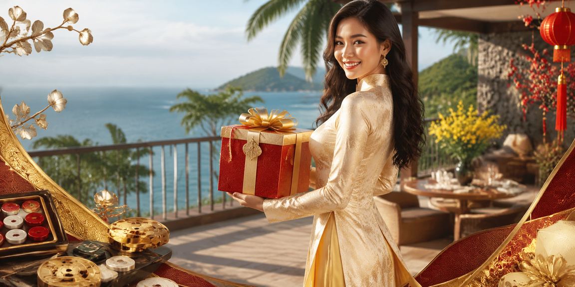 Người chơi bài trong trang phục áo dài tại Buôn Ma Thuột – game bài truyền thống phiên bản mới
