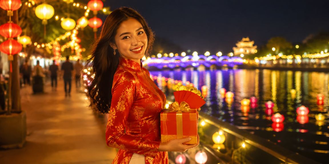 Người dùng tại chợ đêm Huế nhận cashback bonus khi đăng ký tài khoản mới